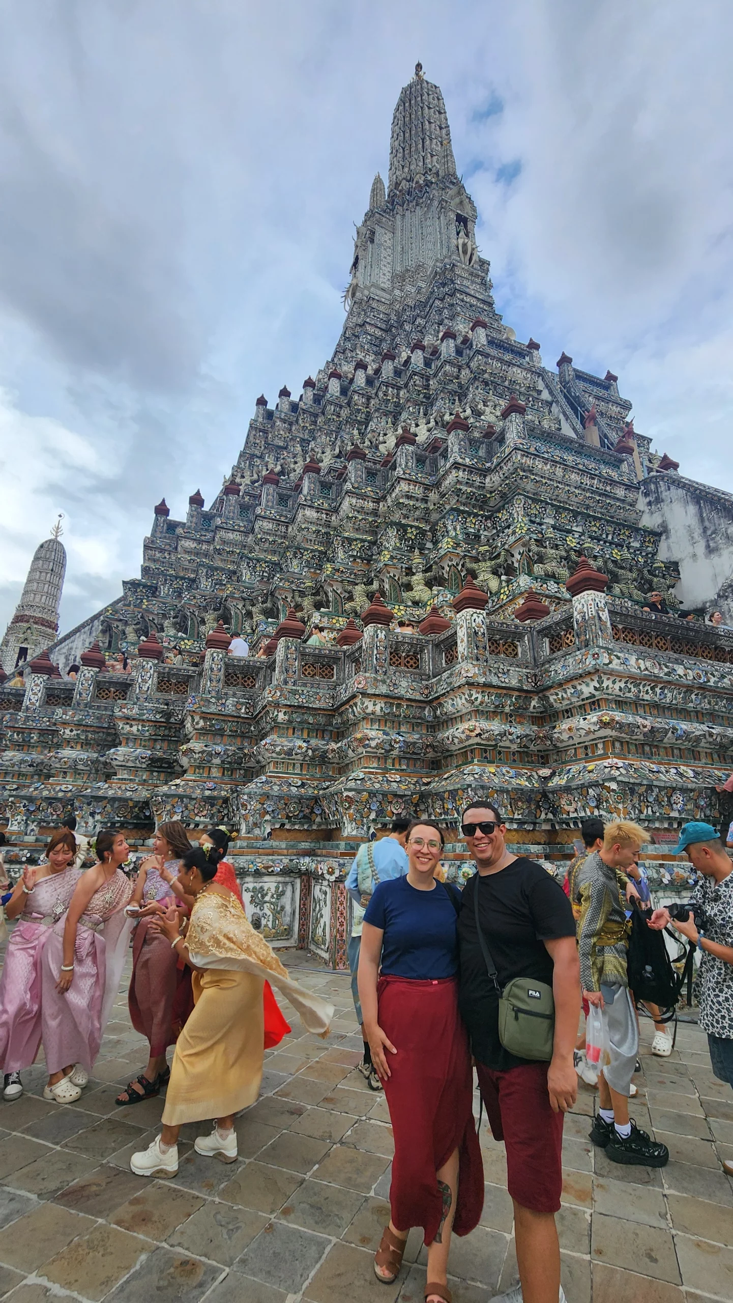 marina e lucas na tailandia, em Ayutthaya